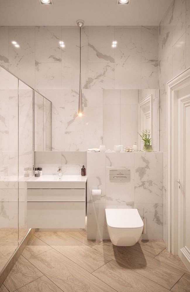 Porcelanato marmorizado: vantagens, dicas para escolher e fotos