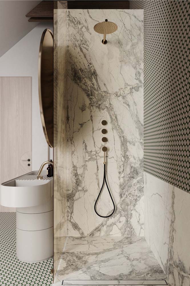 Porcelanato marmorizado: vantagens, dicas para escolher e fotos