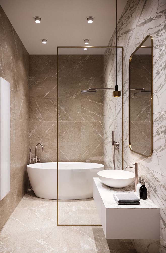 Porcelanato marmorizado: vantagens, dicas para escolher e fotos