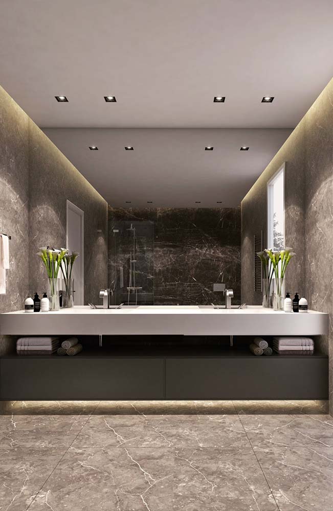 Porcelanato marmorizado: vantagens, dicas para escolher e fotos