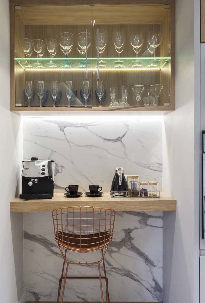 Cantinho do café suspenso: dicas para montar o seu e 50 ideias