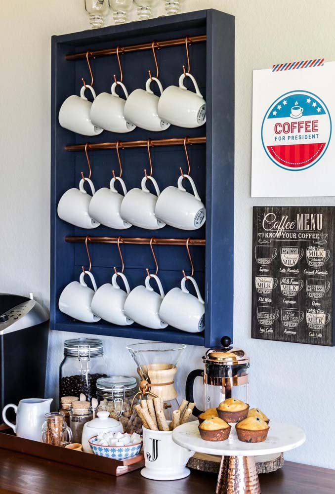 Cantinho do café suspenso: dicas para montar o seu e 50 ideias