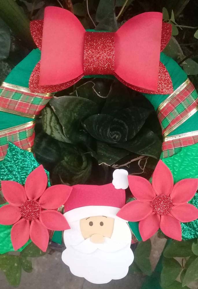 Guirlanda de Natal de EVA: passo a passo e 50 lindas ideias