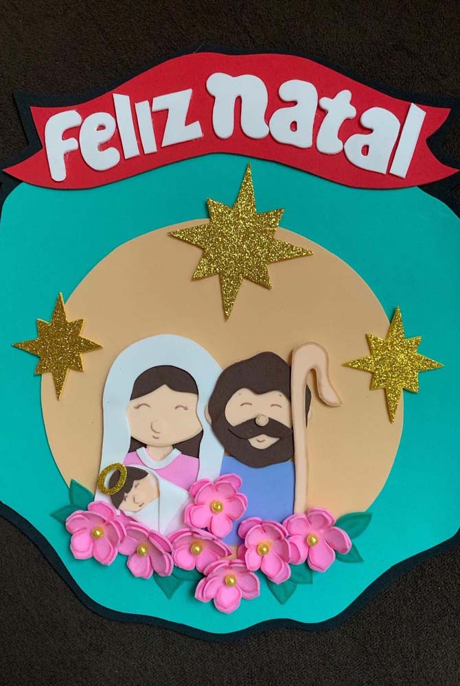 Guirlanda de Natal de EVA: passo a passo e 50 lindas ideias