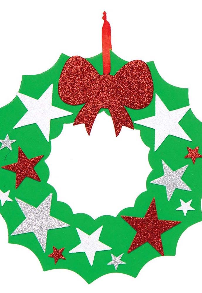 Guirlanda de Natal de EVA: passo a passo e 50 lindas ideias