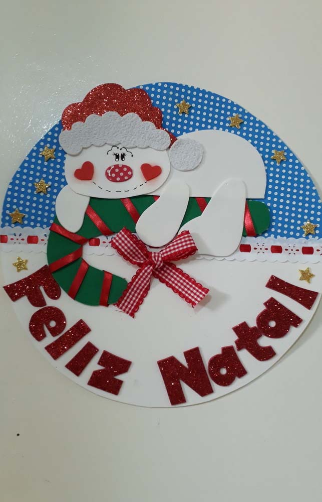 Guirlanda de Natal de EVA: passo a passo e 50 lindas ideias