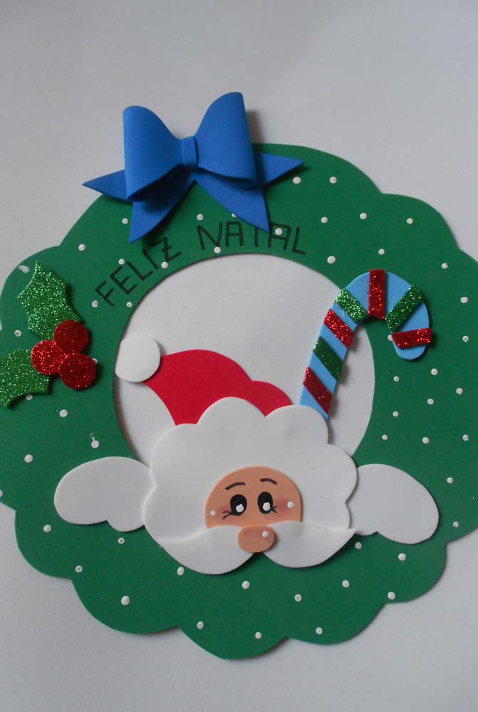 Guirlanda de Natal de EVA: passo a passo e 50 lindas ideias