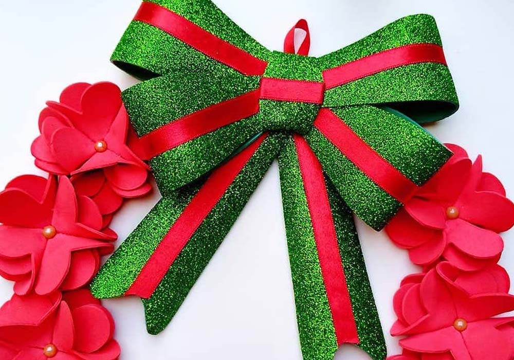 Guirlanda de Natal de EVA: passo a passo e 50 lindas ideias