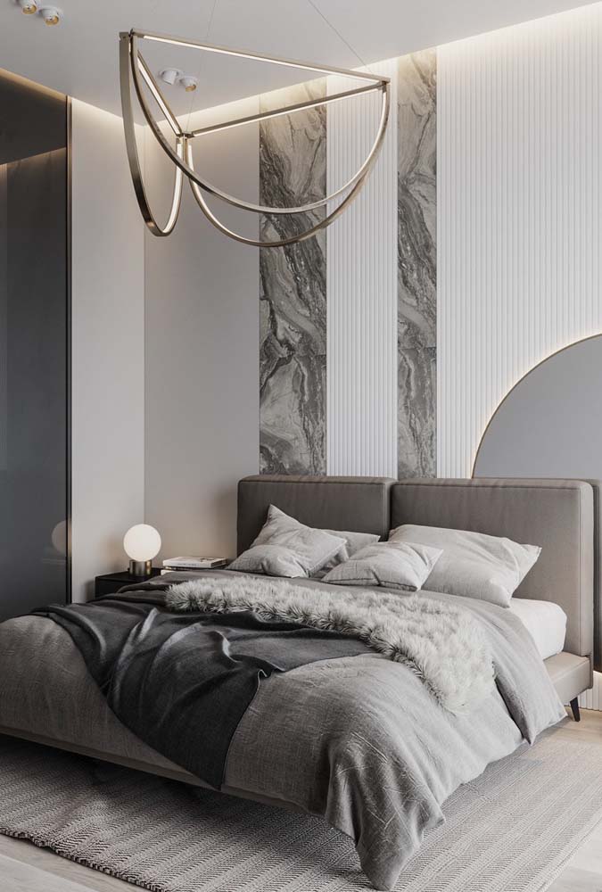 Quarto cinza claro: 50 fotos incríveis e dicas para decorar