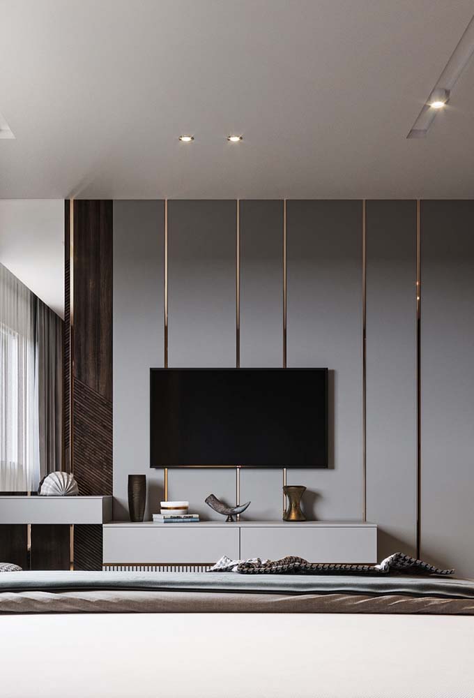 Quarto cinza claro: 50 fotos incríveis e dicas para decorar