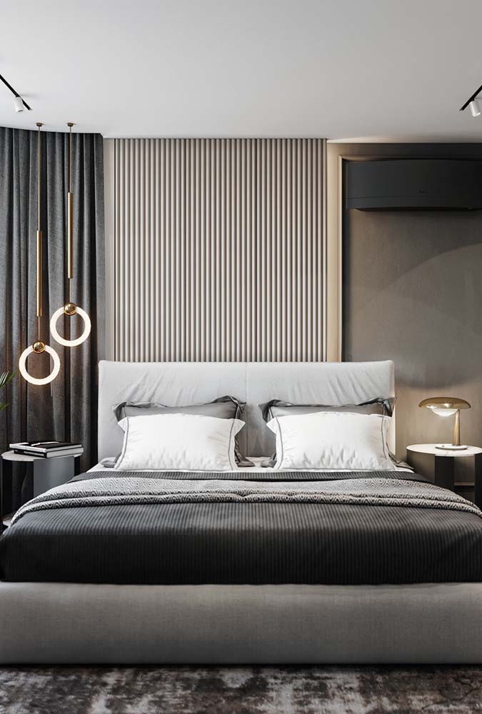 Quarto cinza claro: 50 fotos incríveis e dicas para decorar