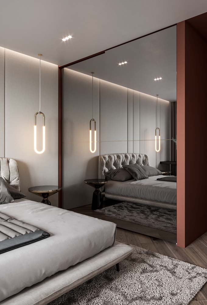 Quarto cinza claro: 50 fotos incríveis e dicas para decorar