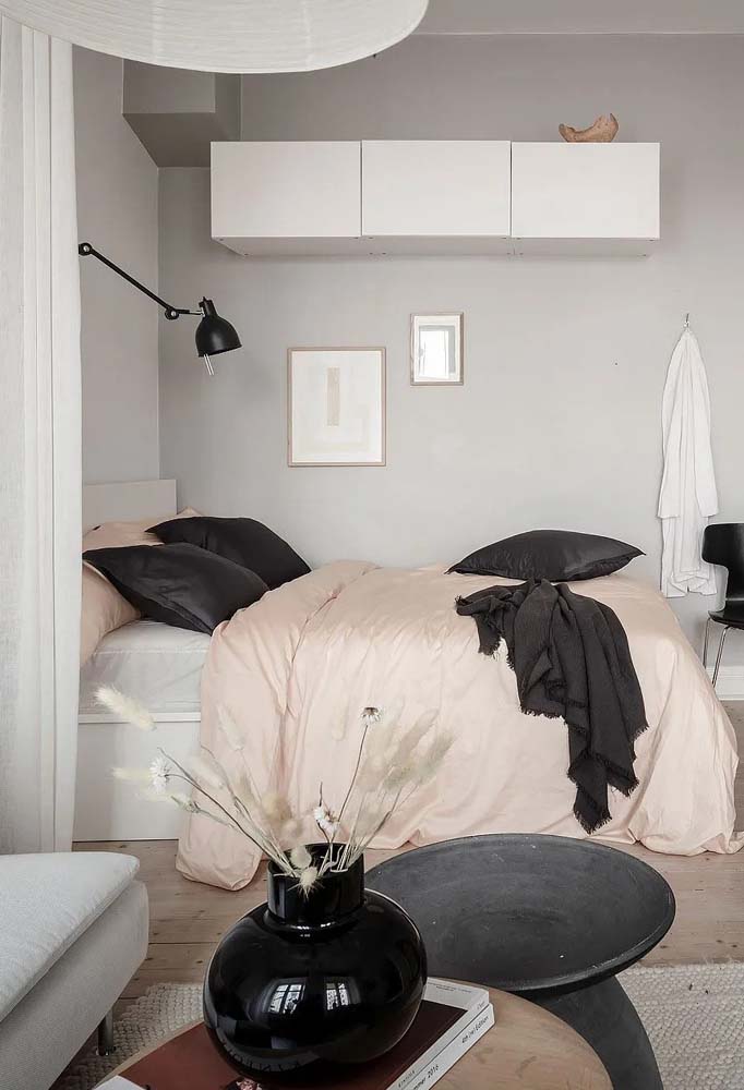 Quarto cinza claro: 50 fotos incríveis e dicas para decorar