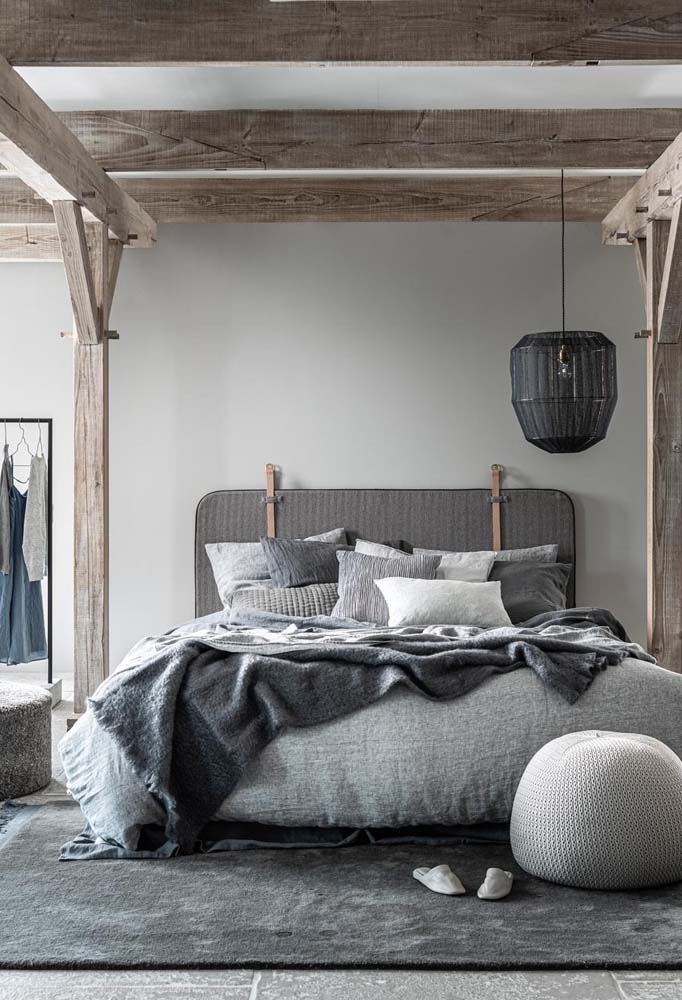 Quarto cinza claro: 50 fotos incríveis e dicas para decorar