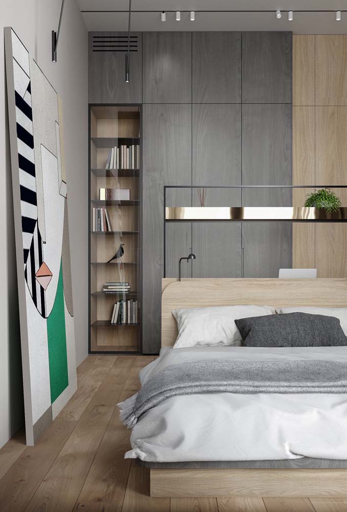 Quarto cinza claro: 50 fotos incríveis e dicas para decorar