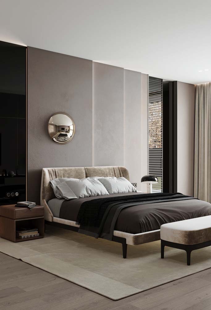 Quarto cinza claro: 50 fotos incríveis e dicas para decorar