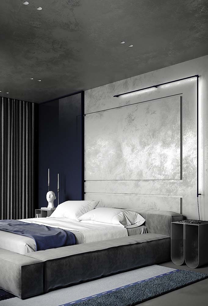 Quarto cinza claro: 50 fotos incríveis e dicas para decorar