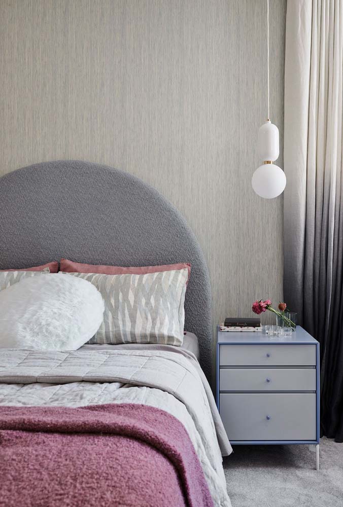 Quarto cinza claro: 50 fotos incríveis e dicas para decorar