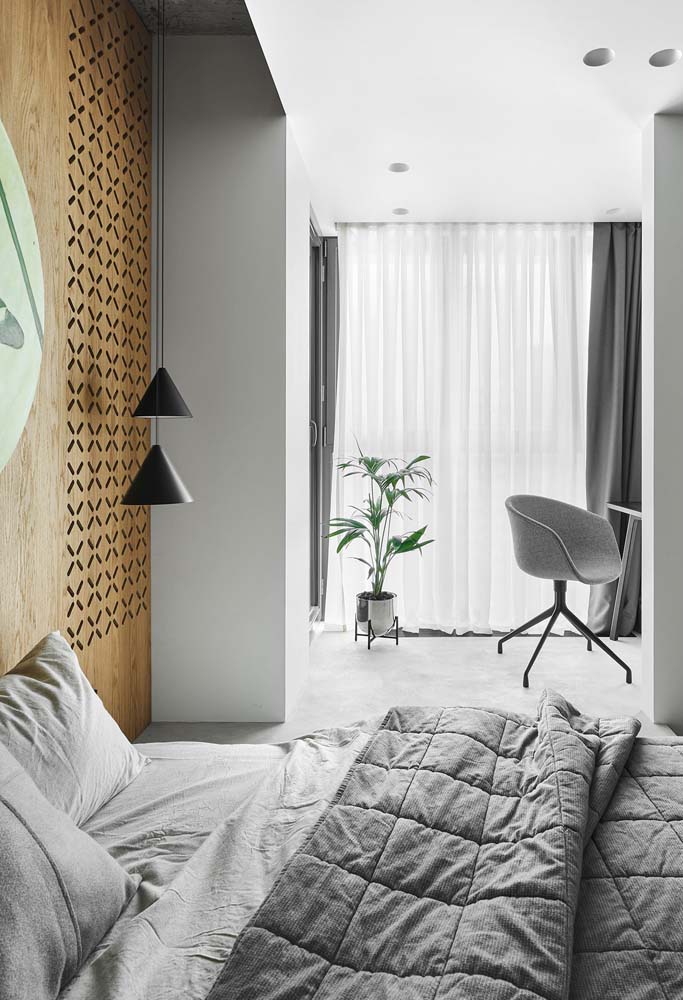 Quarto cinza claro: 50 fotos incríveis e dicas para decorar