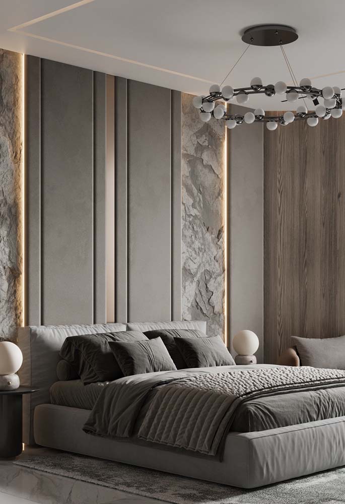 Quarto cinza claro: 50 fotos incríveis e dicas para decorar