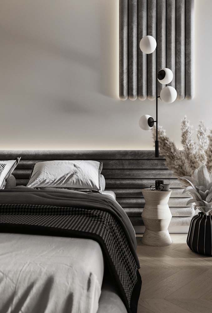 Quarto cinza claro: 50 fotos incríveis e dicas para decorar