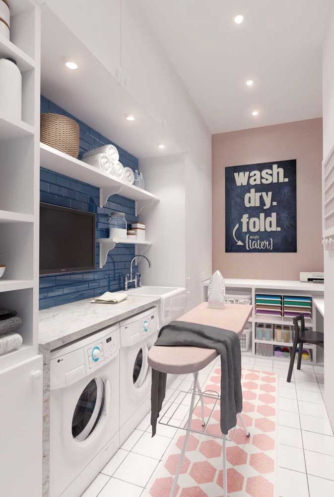 Prateleira para lavanderia: como escolher, dicas e fotos para se inspirar