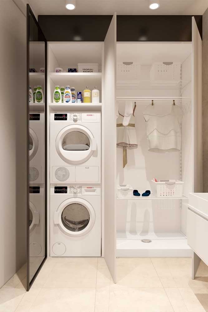 Prateleira para lavanderia: como escolher, dicas e fotos para se inspirar
