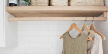 Prateleira para lavanderia: como escolher, dicas e fotos para se inspirar