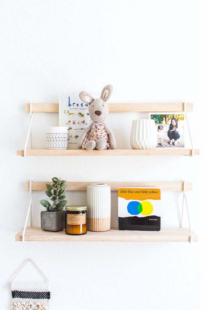 Prateleira com corda: tipos, como fazer e 45 fotos