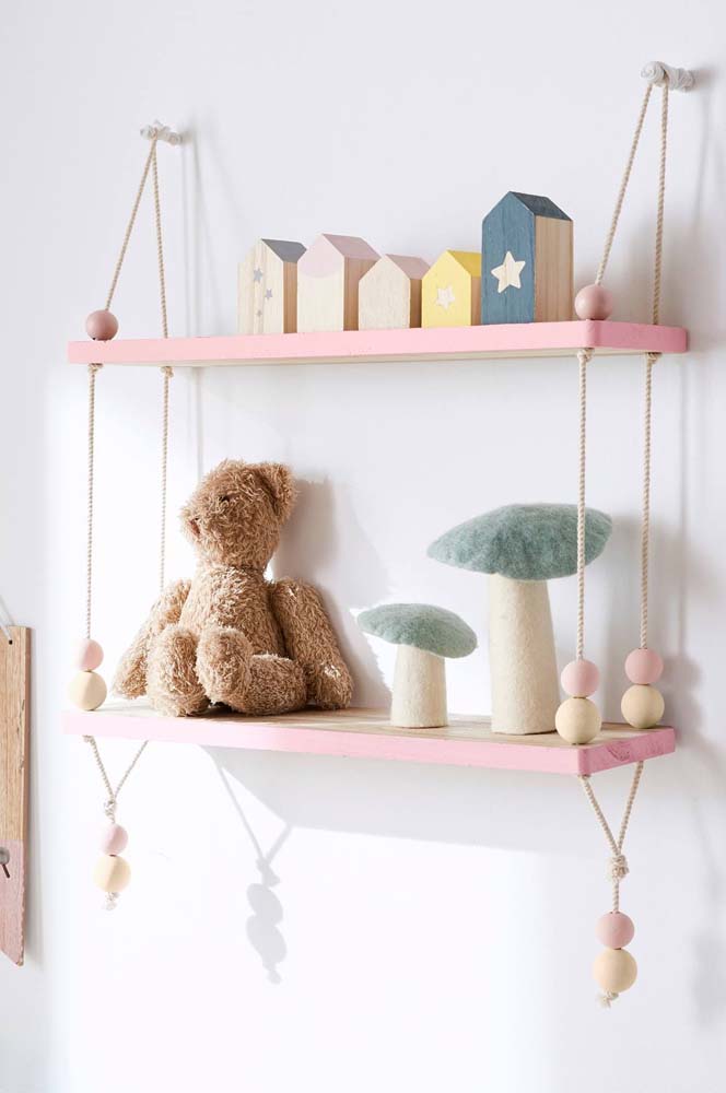 Prateleira com corda: tipos, como fazer e 45 fotos