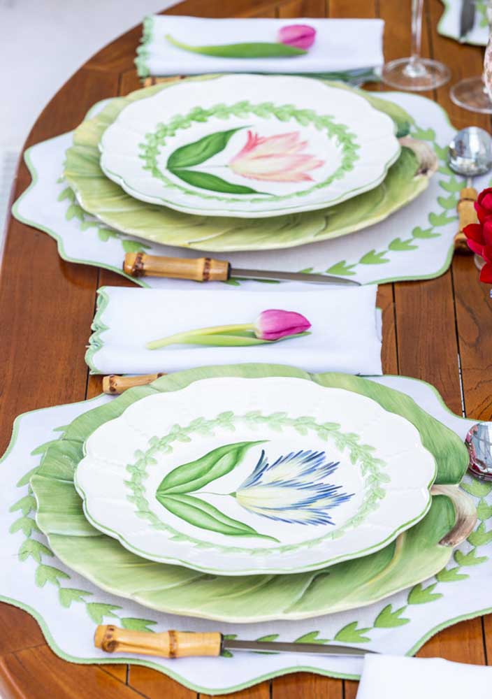 Jogo americano de tecido: como fazer e 50 fotos