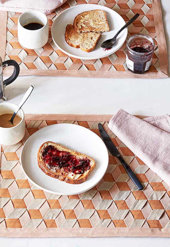 Jogo americano de tecido: como fazer e 50 fotos