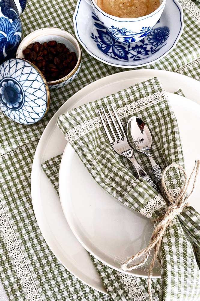 Jogo americano de tecido: como fazer e 50 fotos