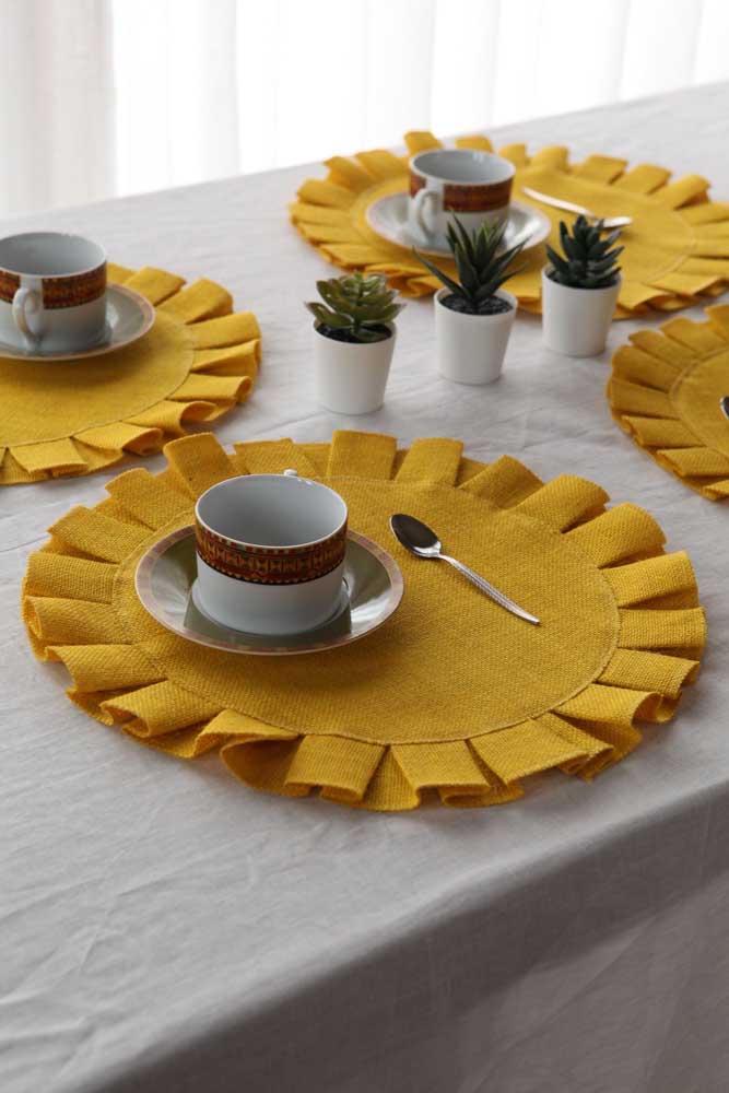 Jogo americano de tecido: como fazer e 50 fotos