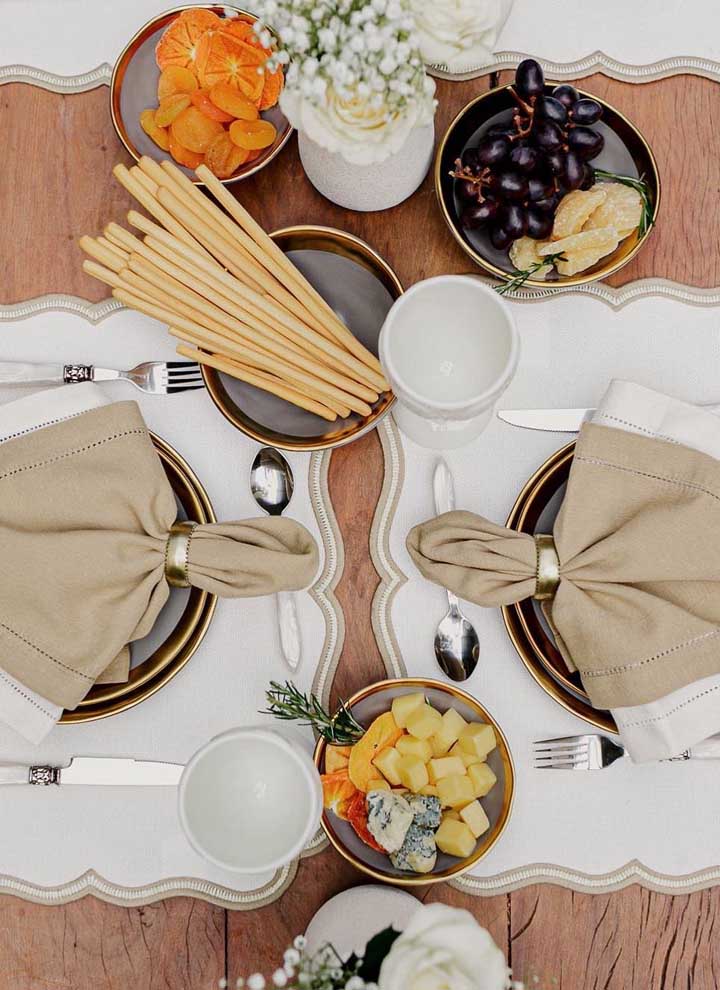 Jogo americano de tecido: como fazer e 50 fotos