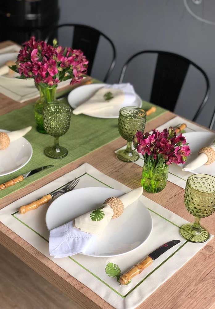 Jogo americano de tecido: como fazer e 50 fotos